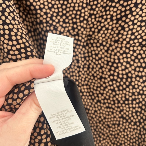 Boden • Virginia Swishy Skirt Lightweight Printed Sz 8 Fully Lined Neutral - Picture 11 of 11